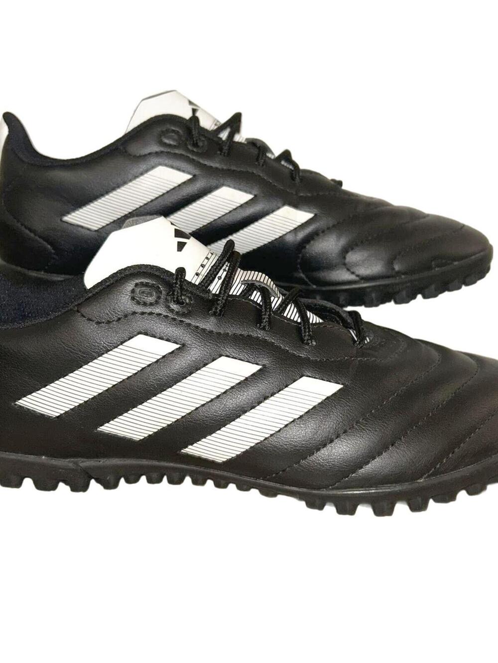 Adidas Goletto Turf Soccer Cleats "Black/White Stripe" Men's 7
